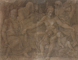 Carstens, Die Nacht mit ihren Kindern Schlaf und Tod, 1795