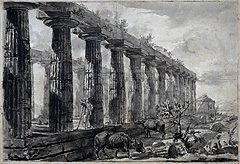 Piranesi, Tempel bei Paestum, c. 1770-78
