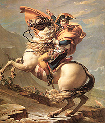 David, Bonaparte franchissant les Alpes au Grand-Saint-Bernard, 1801