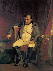 Delaroche, Napoléon abdiquant à Fontainebleau, 1845