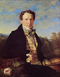 Waldmüller, Porträt des Malers G. F. Waldmüller. Von ihm selbst gemahlt, 1828