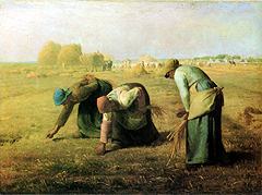 Millet, Les glaneuses, 1857