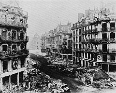 Viollet, La rue de Rivoli, mai 1871, 1871