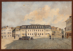 Rösel, Goethes Wohnhaus in Weimar, 1828