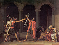 David, Le serment des Horaces, 1784