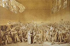 David, Le Serment du Jeu de paume, 1791-1792