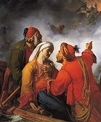 Bonnefond, Un officier grec blessé devant les murs d'une ville prise d'assaut, 1826