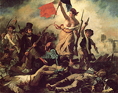 Delacroix, La Liberté guidant le peuple, le 28 juillet 1830/Scène de barricade, 1830