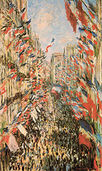 Monet, La rue Saint-Denis, fête du 30 juin,1878 